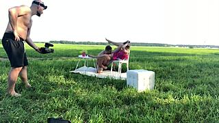 Behind the scenes sex with Russian amateur teen