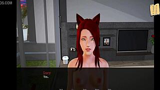 In my new family 294, the redhead with big tits gets her ass pounded in this hentai