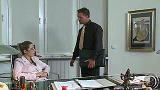 daria glower chokes jorg's big cock in scene