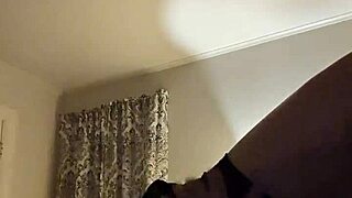 danielle roy and cody roy watch as she rides his big dick in fishnet lingerie