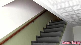 Horny tranny Babi Aydal craves cock deep in her tight ass