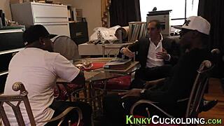 Cuckolder's Face Covered in Hot Interracial Mess