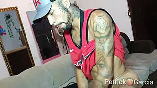 pytterfox and partner have passionate sex on sofa