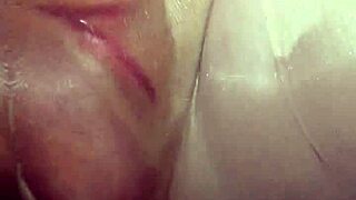 he pounds my ass with a huge dildo until i squirt.