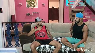 pytterfox and partner have passionate sex on sofa