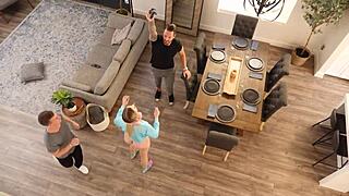 hot gamer chick gets cumshot on face after tight pussy fucking