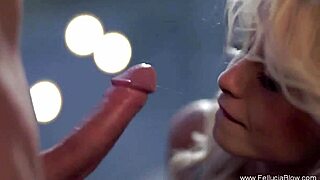 lovely brunette sucking and blowing that cock so lively! 😍