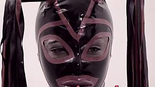bdsm shemale enjoys a fun latex session