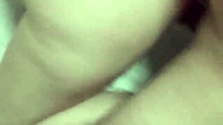 Blonde teases with pussy rubbing on big cock, then rides