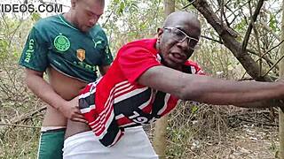 Chubby Guys Enjoy Gay Sex In The Woods