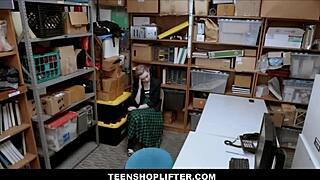 Tiny Virgin Blonde Teen Lexi Lore with Braces Banged by Security Guard. What a Catch!