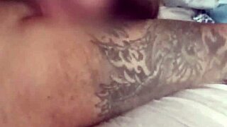 Blonde teases with pussy rubbing on big cock, then rides