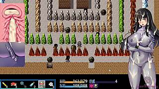 Beautiful asian girl climaxes from tail penetration in hgame