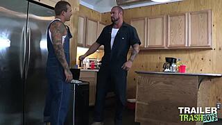 I’m obsessed with TrailerTrashBoys’ Michael Roman barebacking jock Isaac X.