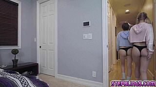 stepsiblings dakota burns and harlow west invite daddy for college fun