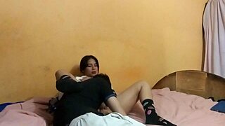 colegiala caliente calls classmate for sex when alone, craving big cock in her hot vagina