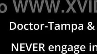 Teen brunette struts high heels and sucks toes at the park