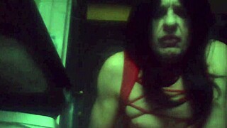 tranny bitch gets anal with toys and dildo before cumshot in casual scene