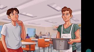 teen 18+ shows small breasts in summertime saga