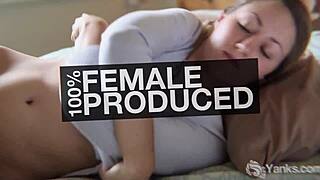 Yanks Miss Trish Masturbates In Lingerie To Climax