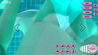 Near the Pool, Futanari Engages in Hot Sex