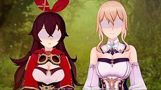 klee's prank adventure part 5 with lesbian fun.