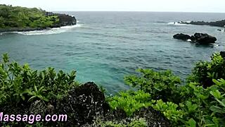 Wow, Lesbian Masseuse Gives Oral In Threesome!