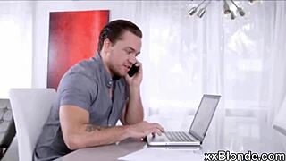 Teen Blonde Voyeur MILF Gets Pussy And Ass Fucked!