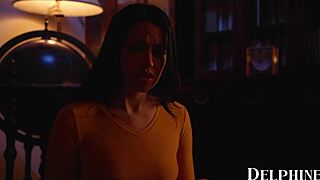 delphine films alex coal explores olive glasss body passionately