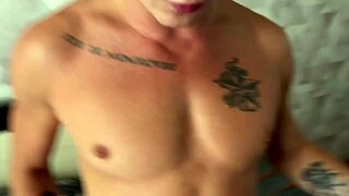 Surprise for my stepsister's boyfriend: big cock spreading his ass.