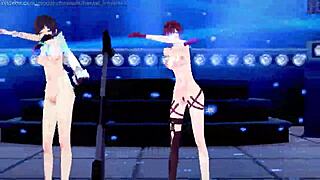 原神MMD展示，Ia Yelan Kafka