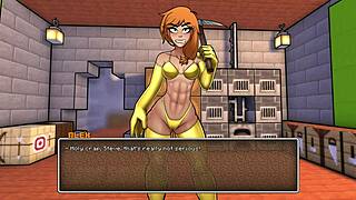 giving our girl a golden bikini hornycraft