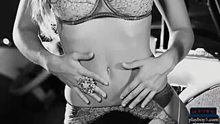 Big ASS and TITS American Blonde MILF Carlye Denise in Heels and Stockings