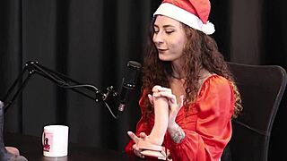 Safada shows blowjob on biggest cock then reveals more in sheer red lingerie