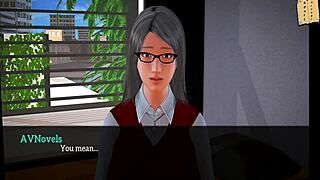 Bold blonde in erotic 3d family scene with ass play