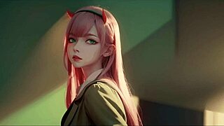 ai generated zerotwo nude in hentai