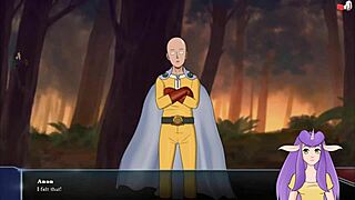 Dragon Ball divine adventure with android 21 showing off her big tits and ass