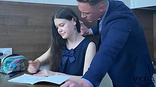 Stepsister Caught With Dildo - Lets Cum In Tight Asshole