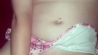 using my vibrator in my sexy underwear for intense orgasm