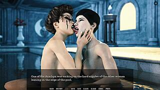 watching lesbian hentai big tits babes get fucked in game