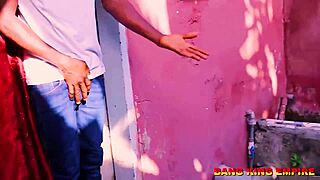 Theresa’s horny doggy banging with big fat dick in African ghetto