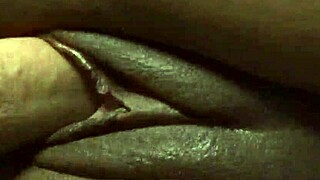 my fat ebony stepsister surprised me with a blowjob on big cock