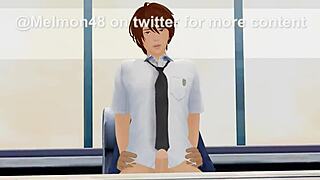 Dean's Pet Femboy Gets Fucked by School Dean in Anal Scene