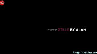 brunette babe sasha enjoys ANAL in doggystyle position