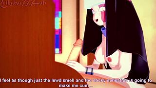 sarvente and boyfriend have a scene in the church in fnf hentai