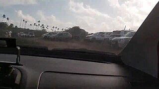 Young Canadian And Brazilian Bareback On Beach With Monster Cock