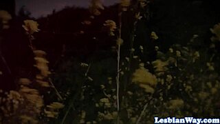 Gushing dyke intensely fucks teens in lesbian threesome