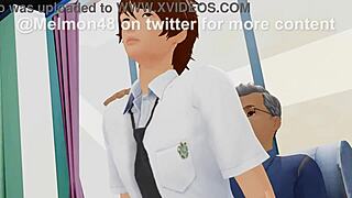 Dean's Pet Femboy Gets Fucked by School Dean in Anal Scene