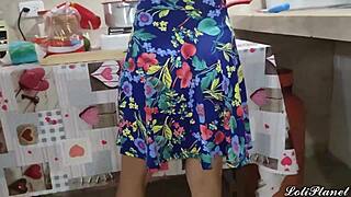 beautiful stepdaughter alone at home with padrastro