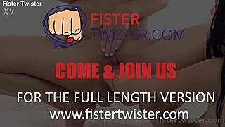 Fistertwister - oiled up fist fuck! What a wild lesbian scene!